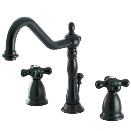 KINGSTON BRASS 8" Widespread Bathroom Faucet, Oil Rubbed Bronze KS1995PKX